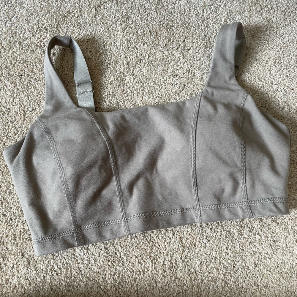Sports bra padded,size small, mono b brand, tan/cream color